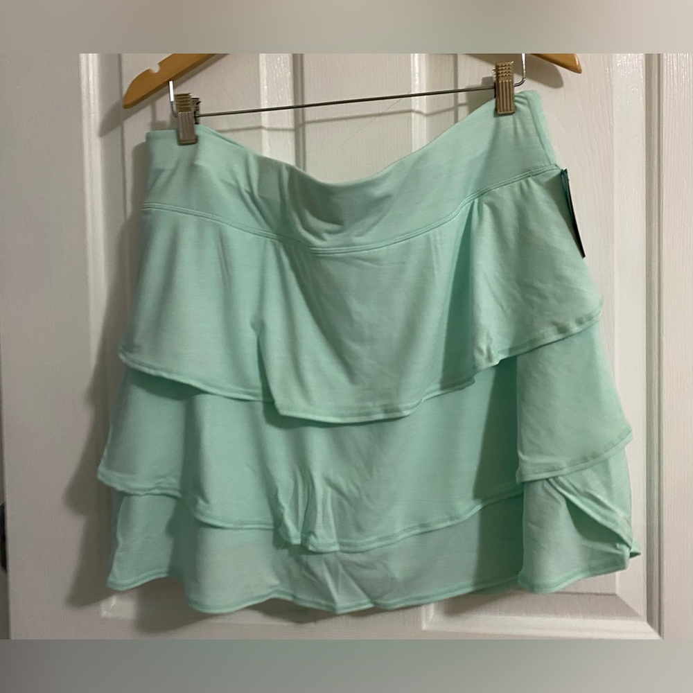 IDEALOGY.. WOMENS Mint Green Layered Women's Skort
